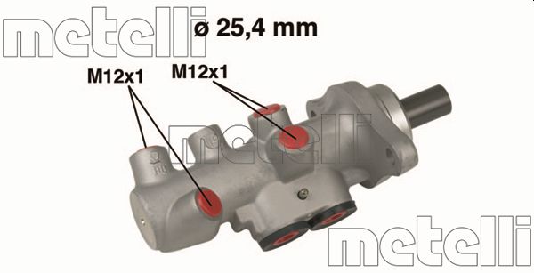 Hauptbremszylinder Metelli 05-0607 von Metelli