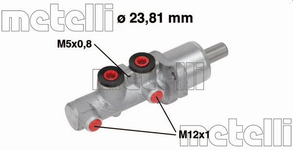 Hauptbremszylinder Metelli 05-0668 von Metelli