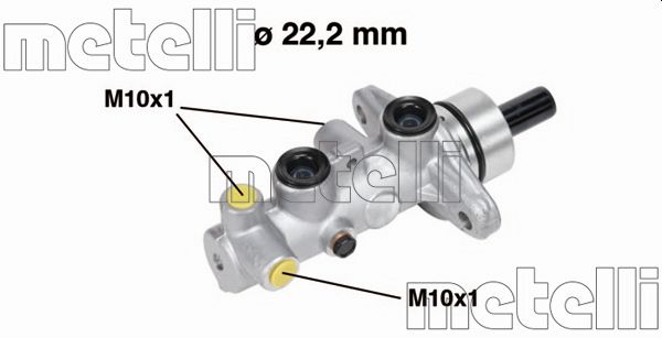 Hauptbremszylinder Metelli 05-0688 von Metelli