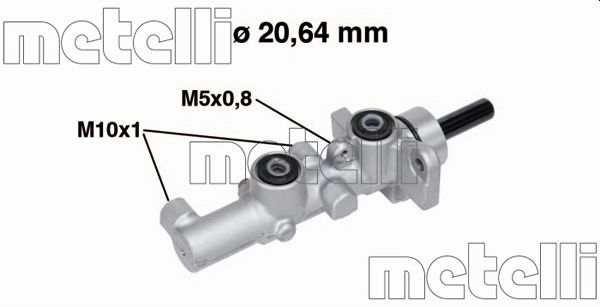 Hauptbremszylinder Metelli 05-0734 von Metelli