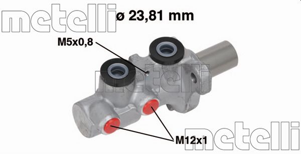 Hauptbremszylinder Metelli 05-0746 von Metelli