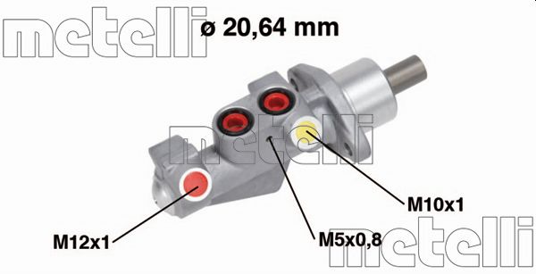 Hauptbremszylinder Metelli 05-0750 von Metelli