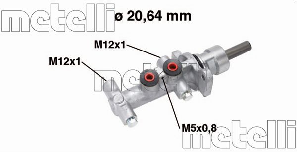 Hauptbremszylinder Metelli 05-0768 von Metelli