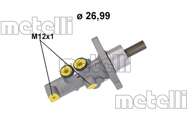 Hauptbremszylinder Metelli 05-1218 von Metelli