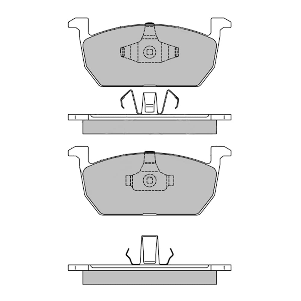 METELLI Bremsbeläge Satz Bremsklötze Bremssteine Set || 22-1214-0 von metelligroup