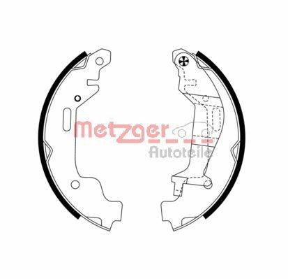 Bremsbackensatz Hinterachse Metzger MG 959 von Metzger