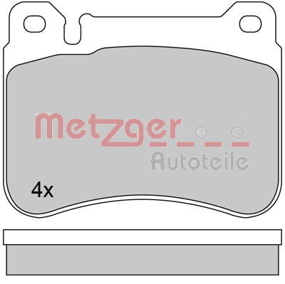 Bremsbelagsatz, Scheibenbremse Vorderachse Metzger 1170407 von Metzger