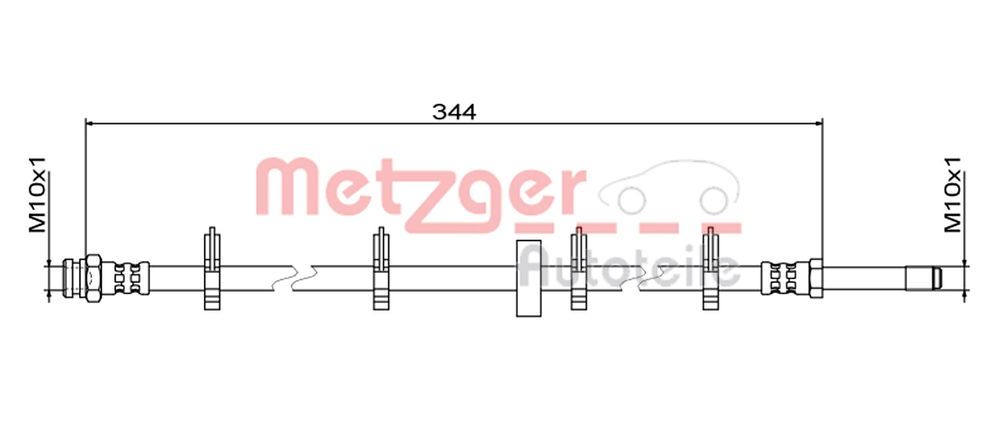 Bremsschlauch Metzger 4111499 von Metzger