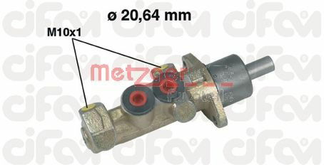 Hauptbremszylinder Metzger 202-242 von Metzger