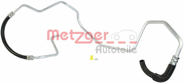 Hydraulikschlauch, Lenkung von Lenkgetriebe nach Ausgleichsbehälter Metzger 2361058 von Metzger