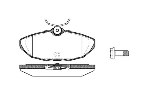 METZGER 0732.00 Bremsbelagsatz, Scheibenbremse - (4-teilig) von Metzger