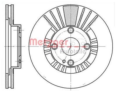 METZGER 6812.10 Bremsscheibe - (1 Stück) von Metzger