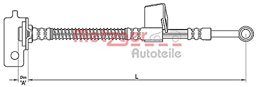 METZGER Bremsschlauch, 4110136 von Metzger