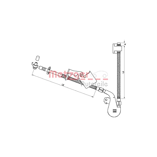 METZGER Bremsschlauch, 4110752 von Metzger