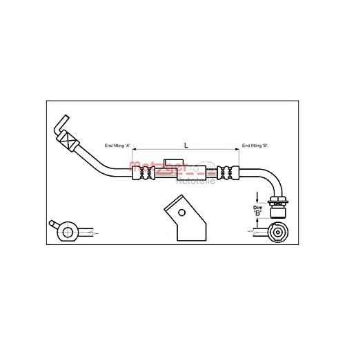 METZGER Bremsschlauch, 4112333 von Metzger