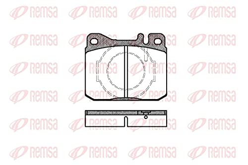 Metzger 0010.40 REMSA Bremsbelagsatz, Scheibenbremse - (4-teilig) von Metzger