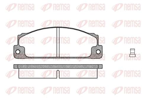 Metzger 0022.02 REMSA Bremsbelagsatz, Scheibenbremse - (4-teilig) von Metzger