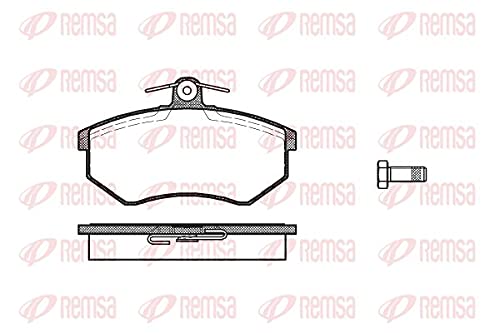 Metzger 0134.00 REMSA Bremsbelagsatz, Scheibenbremse - (4-teilig) von Metzger