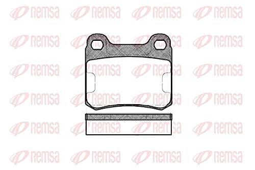 Metzger 0157.10 REMSA Bremsbelagsatz, Scheibenbremse - (4-teilig) von Metzger