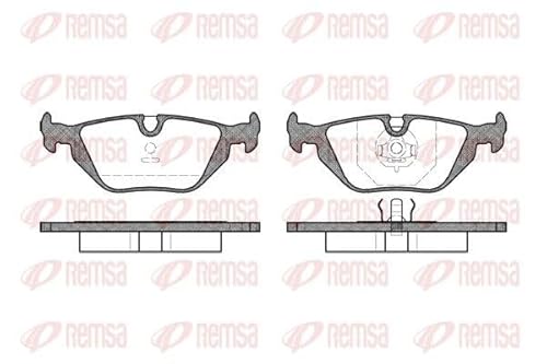 Metzger 0265.30 REMSA Bremsbelagsatz, Scheibenbremse - (4-teilig) von Metzger