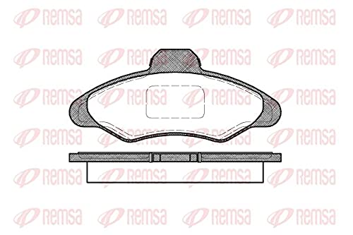 Metzger 0331.00 REMSA Bremsbelagsatz, Scheibenbremse - (4-teilig) von Metzger