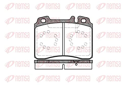 Metzger 0379.00 REMSA Bremsbelagsatz, Scheibenbremse - (4-teilig) von Metzger