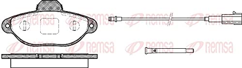 Metzger 0414.21 REMSA Bremsbelagsatz, Scheibenbremse - (4-teilig) von Metzger