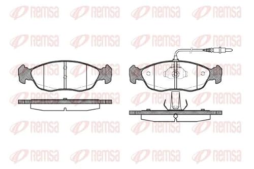 Metzger 0461.02 REMSA Bremsbelagsatz, Scheibenbremse - (4-teilig) von Metzger