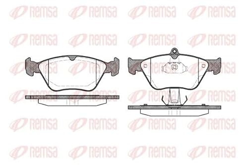 Metzger 0468.00 REMSA Bremsbelagsatz, Scheibenbremse - (4-teilig) von Metzger