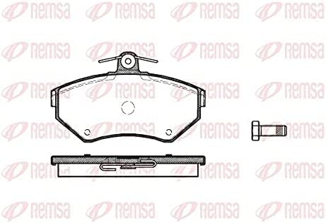 Metzger 0631.00 REMSA Bremsbelagsatz, Scheibenbremse - (4-teilig) von Metzger