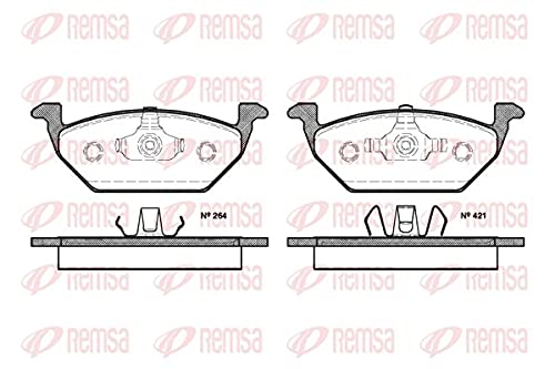 Metzger 0633.20 REMSA Bremsbelagsatz, Scheibenbremse - (4-teilig) von Metzger