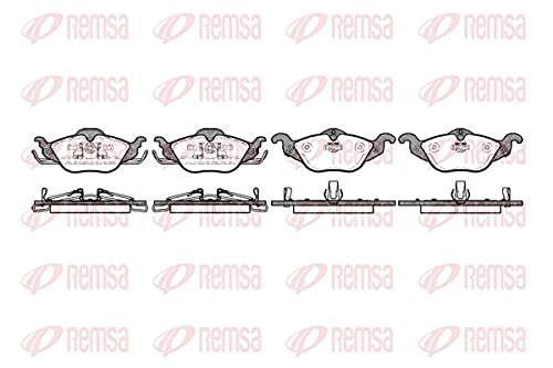 Metzger 0684.02 REMSA Bremsbelagsatz, Scheibenbremse - (4-teilig) von Metzger