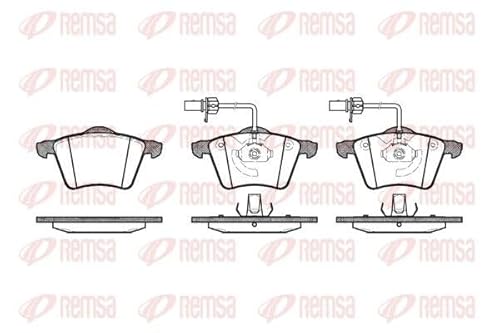 Metzger 0721.02 REMSA Bremsbelagsatz, Scheibenbremse - (4-teilig) von Metzger