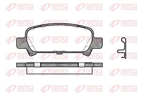 Metzger 0729.02 REMSA Bremsbelagsatz, Scheibenbremse - (4-teilig) von Metzger