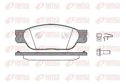 Metzger 0731.00 Bremsbelagsatz, Scheibenbremse - (4-teilig) von Metzger