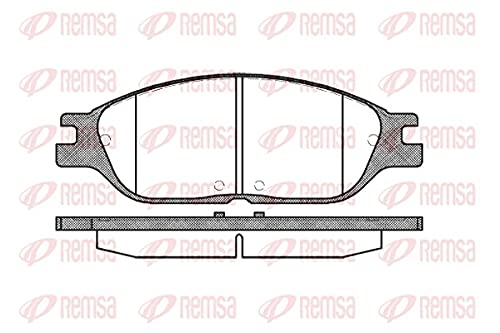 Metzger 0738.00 REMSA Bremsbelagsatz, Scheibenbremse - (4-teilig) von Metzger