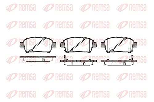 Metzger 0740.02 REMSA Bremsbelagsatz, Scheibenbremse - (4-teilig) von Metzger