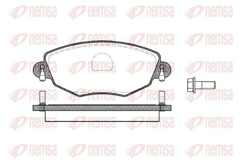 Metzger 0776.00 REMSA Bremsbelagsatz, Scheibenbremse - (4-teilig) von Metzger