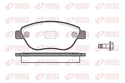 Metzger 0859.10 REMSA Bremsbelagsatz, Scheibenbremse - (4-teilig) von Metzger