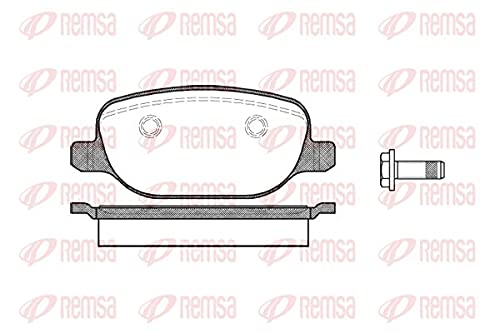 Metzger 0878.00 REMSA Bremsbelagsatz, Scheibenbremse - (4-teilig) von Metzger