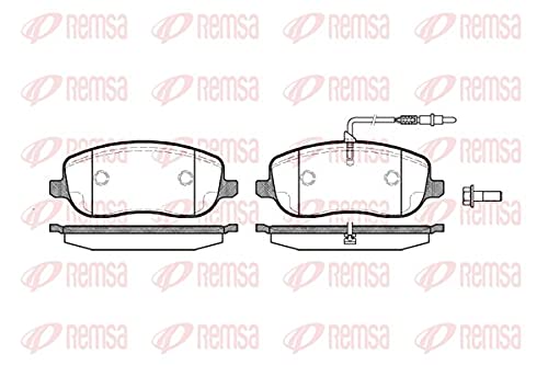 Metzger 0879.12 REMSA Bremsbelagsatz, Scheibenbremse - (4-teilig) von Metzger