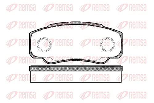 Metzger 0961.00 REMSA Bremsbelagsatz, Scheibenbremse - (4-teilig) von Metzger