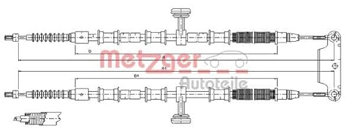 Metzger 11.5945 COFLE Seilzug, Feststellbremse von Metzger