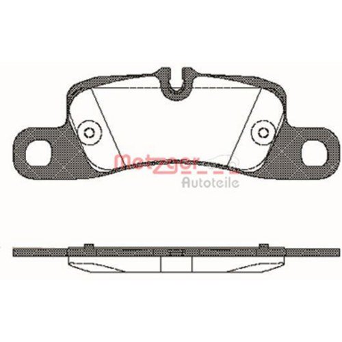 Metzger 1379.00 REMSA Bremsbelagsatz, Scheibenbremse - (4-teilig) von Metzger