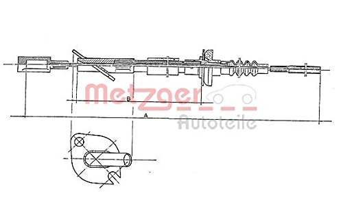 Metzger 1402.3 COFLE Seilzug, Kupplungsbetätigung von Metzger