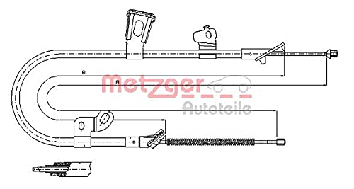 Metzger 17.1078 COFLE Seilzug, Feststellbremse von Metzger