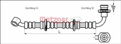 Metzger 4110071 Bremsschlauch von Metzger