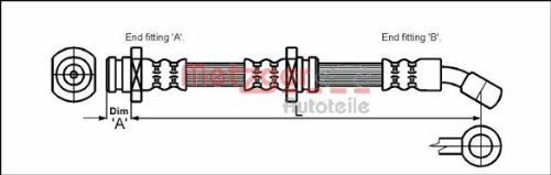 Metzger 4110081 Bremsschlauch von Metzger