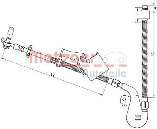 Metzger 4110753 Bremsschlauch von Metzger