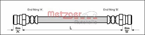 Metzger 4114649 Bremsschlauch von Metzger